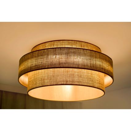 Brilagi - Lámpara de techo LED SPACE YUTE LED/12W/230V Ø 50 cm 3000K/4000K/6400K beige