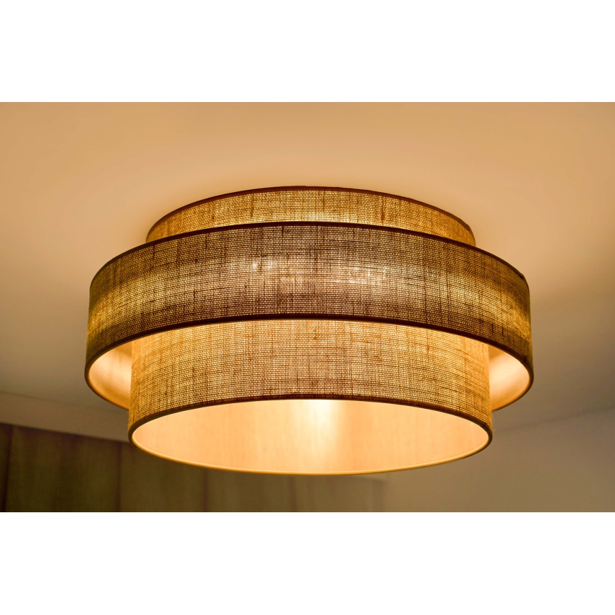 Brilagi - Lámpara de techo LED SPACE YUTE LED/12W/230V Ø 50 cm 3000K/4000K/6400K beige
