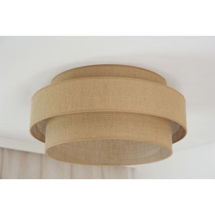 Brilagi - Lámpara de techo LED SPACE YUTE LED/12W/230V Ø 50 cm 3000K/4000K/6400K beige