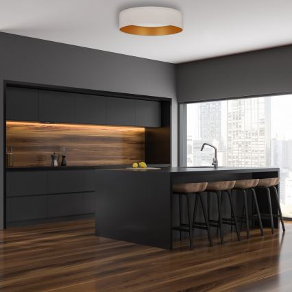 Brilagi - Lámpara de techo LED VELVET LED/24W/230V Ø 40 cm 3000/4000/6400K crema/dorado