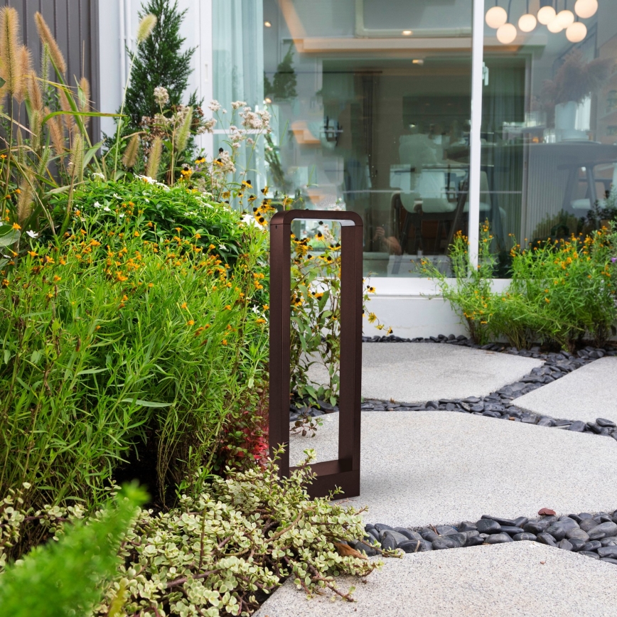 Brilagi - Lámpara LED exterior BARI LED/7W/230V 3000/4000/6000K marrón IP54 50 cm