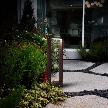 Brilagi - Lámpara LED exterior BARI LED/7W/230V 3000/4000/6000K marrón IP54 50 cm