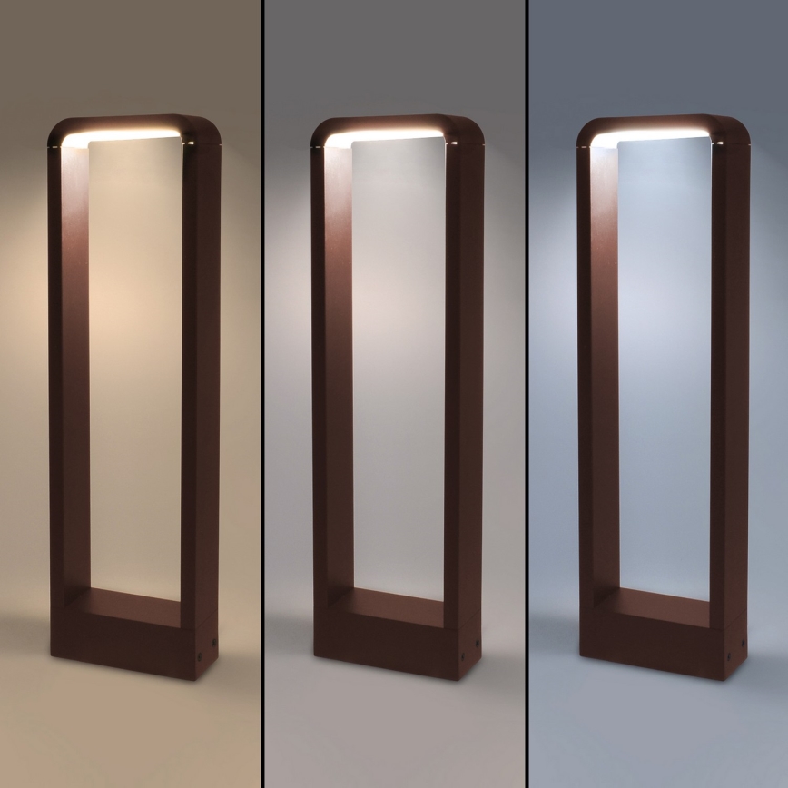 Brilagi - Lámpara LED exterior BARI LED/7W/230V 3000/4000/6000K marrón IP54 50 cm