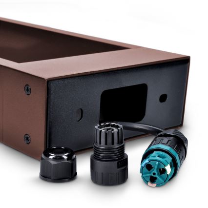 Brilagi - Lámpara LED exterior BARI LED/7W/230V 3000/4000/6000K marrón IP54 50 cm