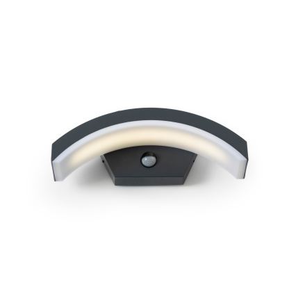 Brilagi - Lámpara de pared LED para exterior con sensor ARCELO LED/8W/230V IP54
