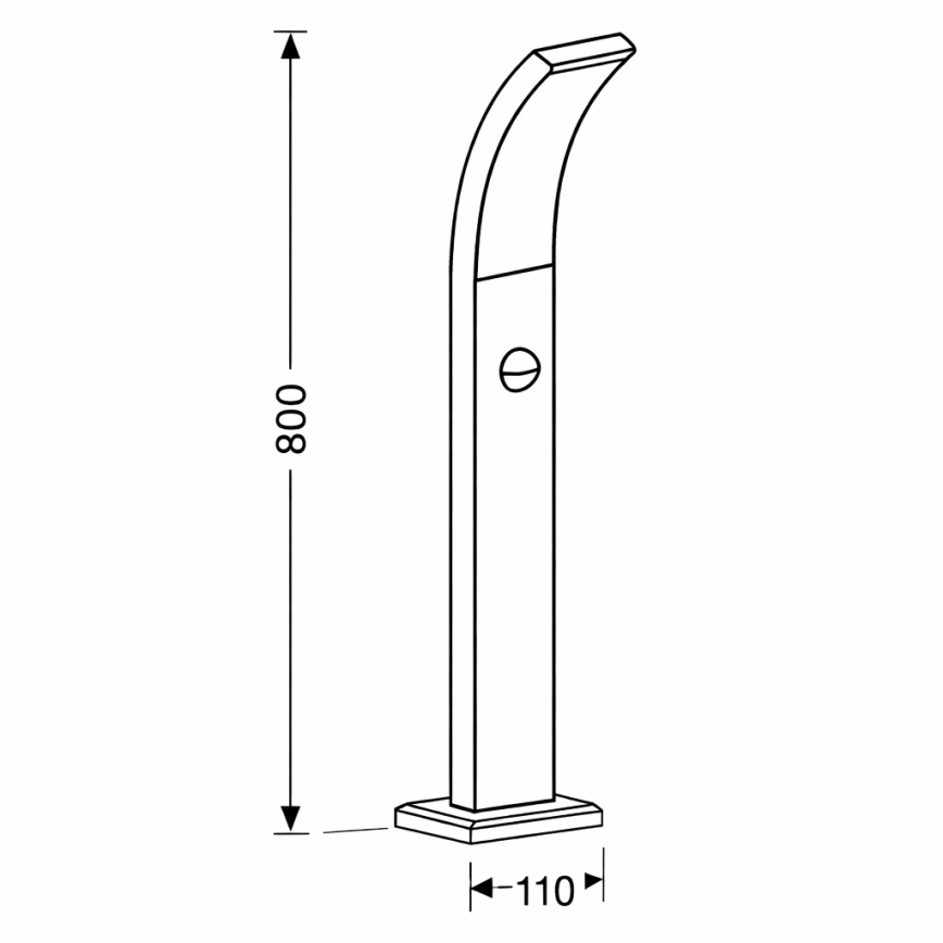 Brilagi - Lámpara LED exterior con sensor ARCELO LED/9W/230V 80 cm IP44