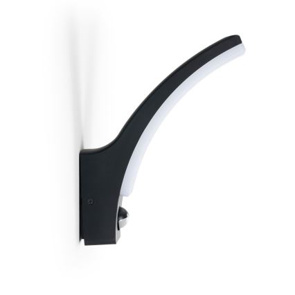 Brilagi - Lámpara de pared LED para exterior con sensor ARCELO LED/9W/230V IP44