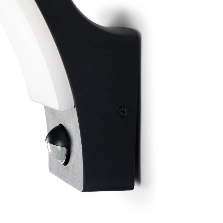 Brilagi - Lámpara de pared LED para exterior con sensor ARCELO LED/9W/230V IP44