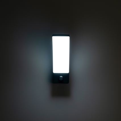 Brilagi - Lámpara de pared LED para exterior con sensor ARCELO LED/9W/230V IP44