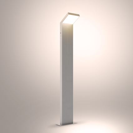 Brilagi - Lámpara LED exterior RIANO LED/8W/230V plateada IP65 80 cm