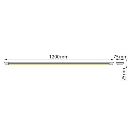 Brilagi - Lámpara LED para debajo de mueble de cocina AVERO LED/32W/230V 120 cm