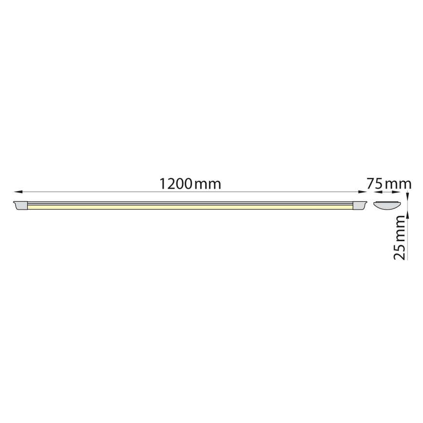Brilagi - Lámpara LED para debajo de mueble de cocina AVERO LED/32W/230V 120 cm