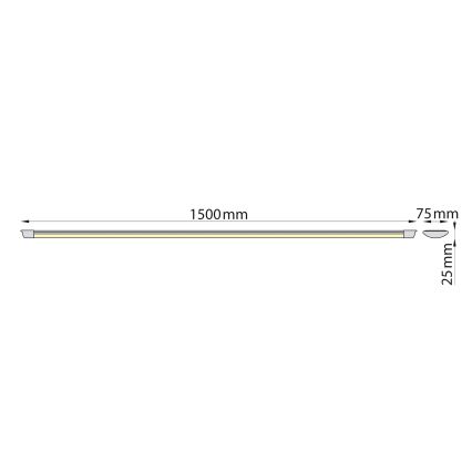 Brilagi - Lámpara LED para debajo de mueble de cocina AVERO LED/45W/230V 150 cm