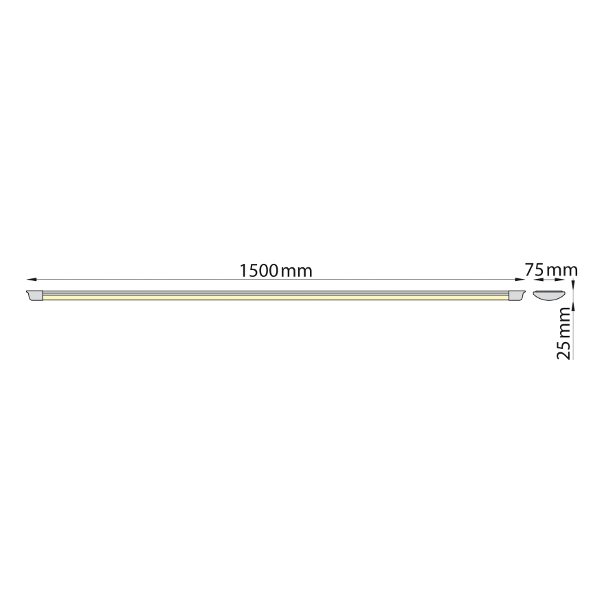 Brilagi - Lámpara LED para debajo de mueble de cocina AVERO LED/45W/230V 150 cm