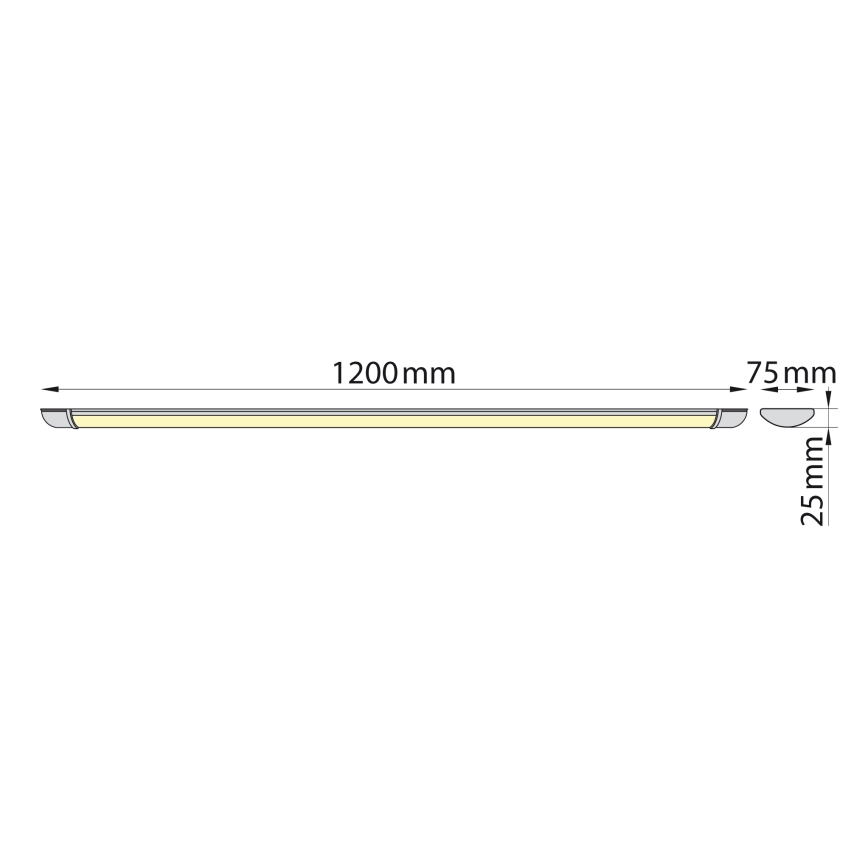 Brilagi - Lámpara LED para debajo de mueble de cocina LUMA LED/32W/230V 120 cm