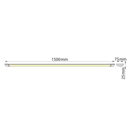 Brilagi - Lámpara LED para debajo de mueble de cocina LUMA LED/40W/230V 150 cm