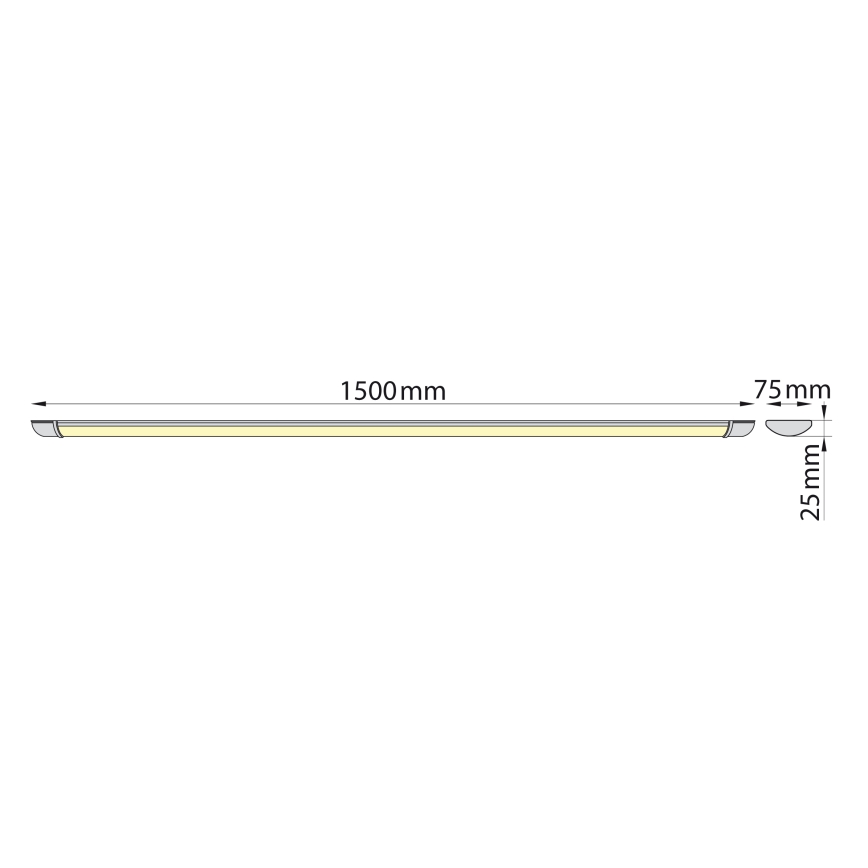 Brilagi - Lámpara LED para debajo de mueble de cocina LUMA LED/40W/230V 150 cm