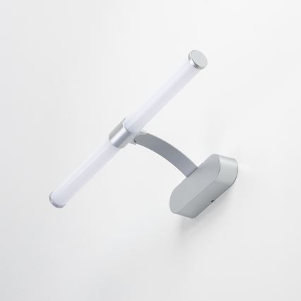 Brilagi - Luz LED 2 en 1 para espejo de baño TUBEO LED/6W/230V 40 cm IP44 color plata