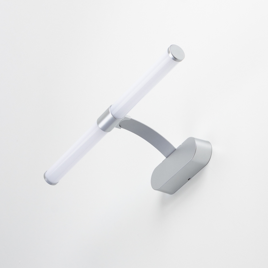 Brilagi - Luz LED 2 en 1 para espejo de baño TUBEO LED/6W/230V 40 cm IP44 color plata