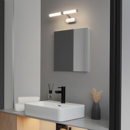 Brilagi - Luz LED 2 en 1 para espejo de baño TUBEO LED/6W/230V 40 cm IP44 color plata