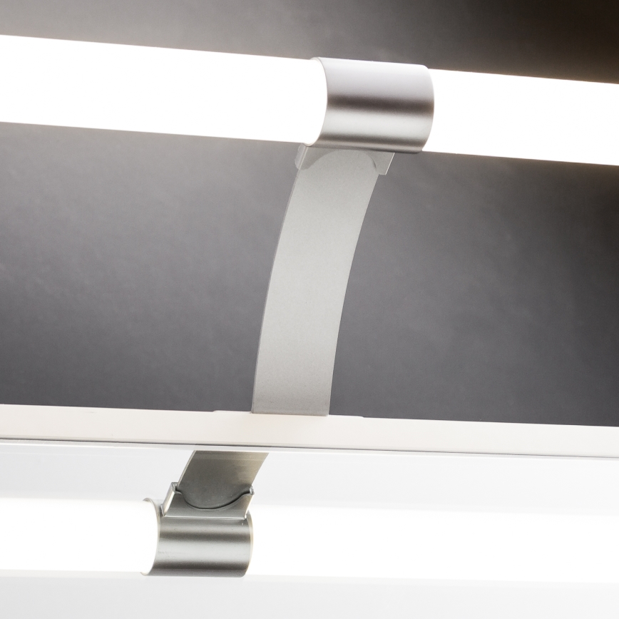 Brilagi - Luz LED 2 en 1 para espejo de baño TUBEO LED/6W/230V 40 cm IP44 color plata