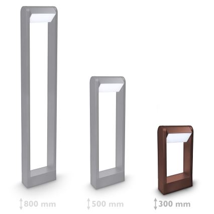 Brilagi - Lámpara LED para exterior CROTONE LED/7W/230V marrón IP54 30 cm