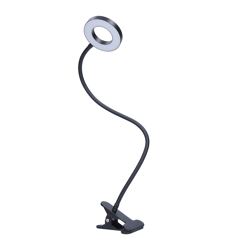 Brilagi - Lámpara LED regulable con clip ORBELA LED/8W/230V 3000/4000/5000K negro