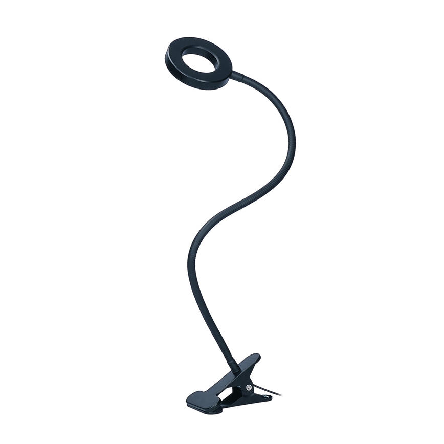 Brilagi - Lámpara LED regulable con clip ORBELA LED/8W/230V 3000/4000/5000K negro
