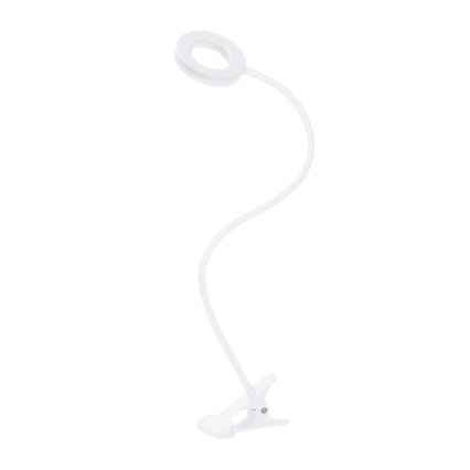Brilagi - Lámpara LED regulable con pinza ORBELA LED/8W/5V 3000/4000/5000K blanca