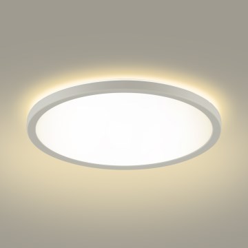 Brilagi - Lámpara LED regulable con sensor de movimiento y crepuscular ULTRA SLIM LED/24W/230V d. 42 cm + mando a distancia