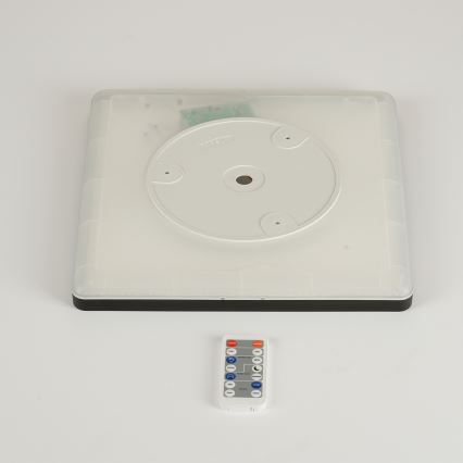 Brilagi - Lámpara LED regulable con sensor de movimiento y crepuscular ULTRA SLIM LED/18W/230V 30x30 cm + mando a distancia
