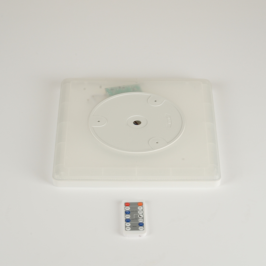Brilagi - Lámpara LED regulable con sensor de movimiento y crepuscular ULTRA SLIM LED/18W/230V 30x30 cm + mando a distancia