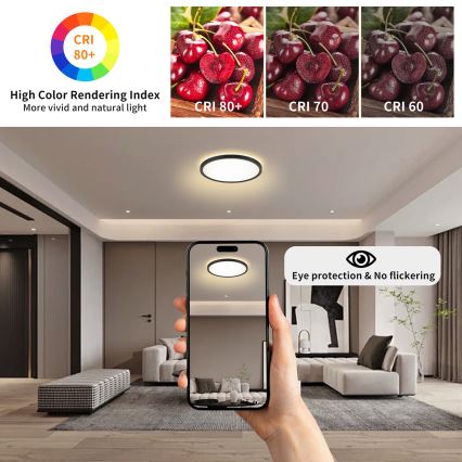 Brilagi - Lámpara LED regulable con sensor ULTRA SLIM LED/18W/230V diá. 30 cm + control remoto