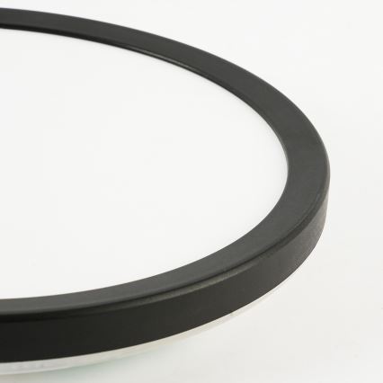 Brilagi - Lámpara LED regulable con sensor de movimiento y crepuscular ULTRA SLIM LED/24W/230V d. 42 cm + mando a distancia