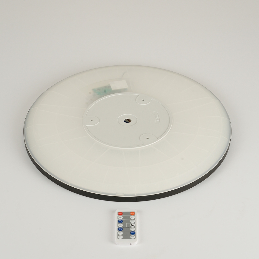 Brilagi - Lámpara LED regulable con sensor de movimiento y crepuscular ULTRA SLIM LED/24W/230V d. 42 cm + mando a distancia