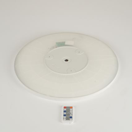 Brilagi - Lámpara LED regulable con sensor de movimiento y crepuscular ULTRA SLIM LED/24W/230V d. 42 cm + mando a distancia