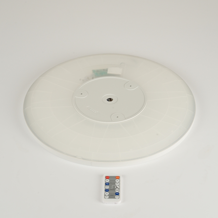 Brilagi - Lámpara LED regulable con sensor de movimiento y crepuscular ULTRA SLIM LED/24W/230V d. 42 cm + mando a distancia