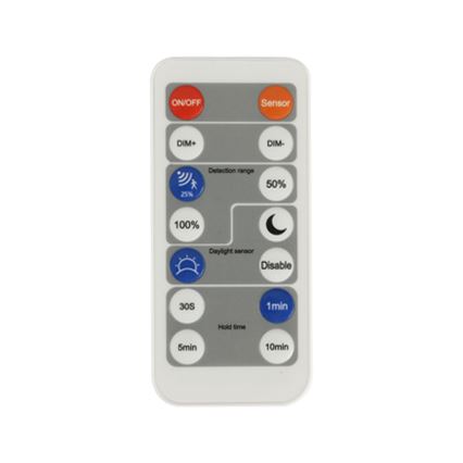 Brilagi - Lámpara LED regulable con sensor de movimiento y crepuscular ULTRA SLIM LED/24W/230V d. 42 cm + mando a distancia