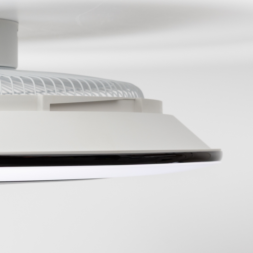 Brilagi - Lámpara LED regulable con ventilador AURA LED/38W/230V 3000-6000K negro + control remoto