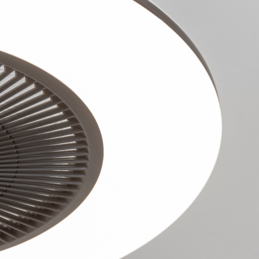 Brilagi - Lámpara LED regulable con ventilador AURA LED/38W/230V 3000-6000K negro + control remoto