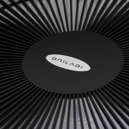 Brilagi - Lámpara LED regulable con ventilador AURA LED/38W/230V 3000-6000K negro + control remoto