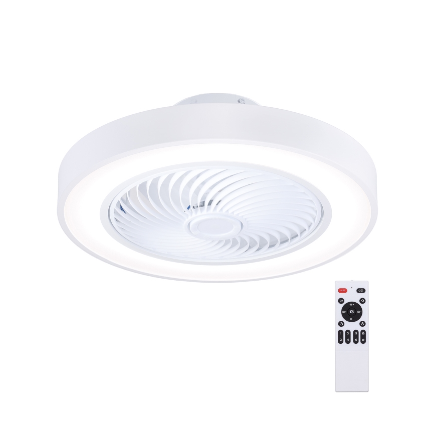 Brilagi - Plafón LED regulable con ventilador LED/30W/230V 3000-6500K blanco + control remoto