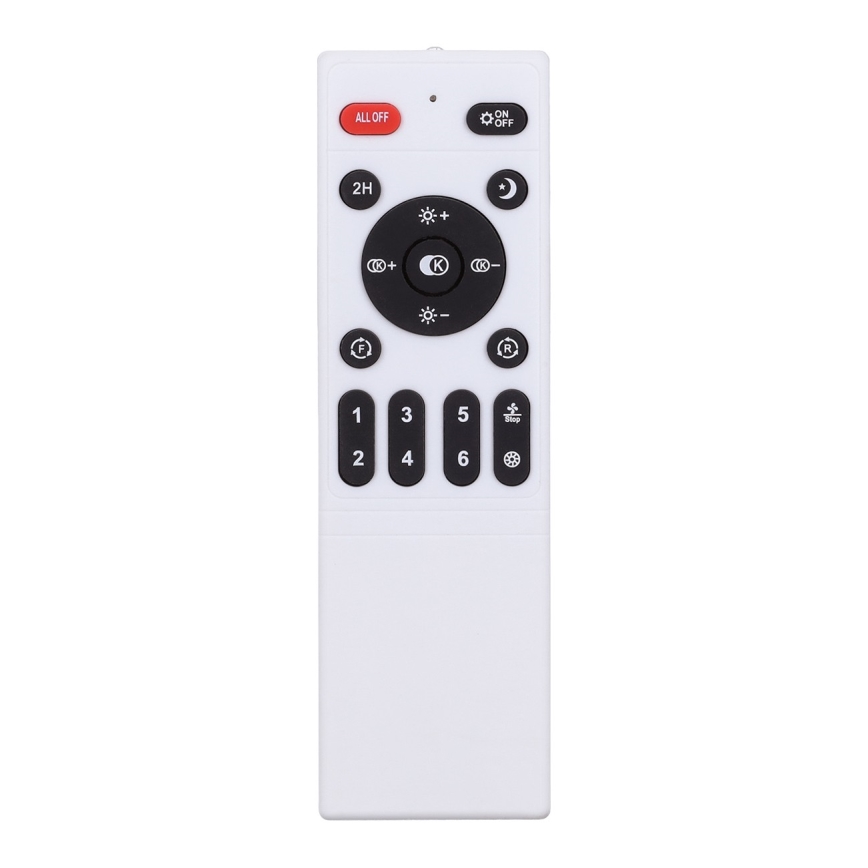 Brilagi - Plafón LED regulable con ventilador LED/30W/230V 3000-6500K negro/roble + control remoto