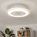 Brilagi - Lámpara LED regulable con ventilador RONDA LED/48W/230V 3000-6000K blanco + mando a distancia