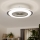 Brilagi - Lámpara LED regulable con ventilador RONDA LED/48W/230V 3000-6000K plata + mando a distancia