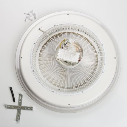 Brilagi - Lámpara LED regulable con ventilador RONDA LED/48W/230V 3000-6000K blanco + mando a distancia