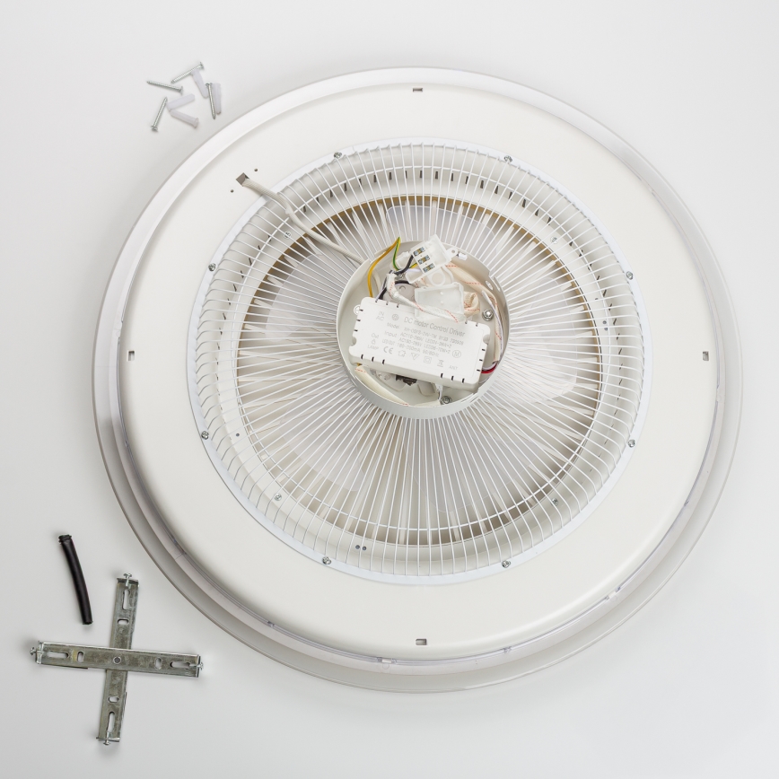 Brilagi - Lámpara LED regulable con ventilador RONDA LED/48W/230V 3000-6000K blanco + mando a distancia
