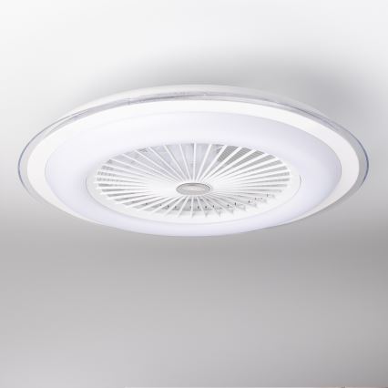Brilagi - Lámpara LED regulable con ventilador RONDA LED/48W/230V 3000-6000K blanco + mando a distancia