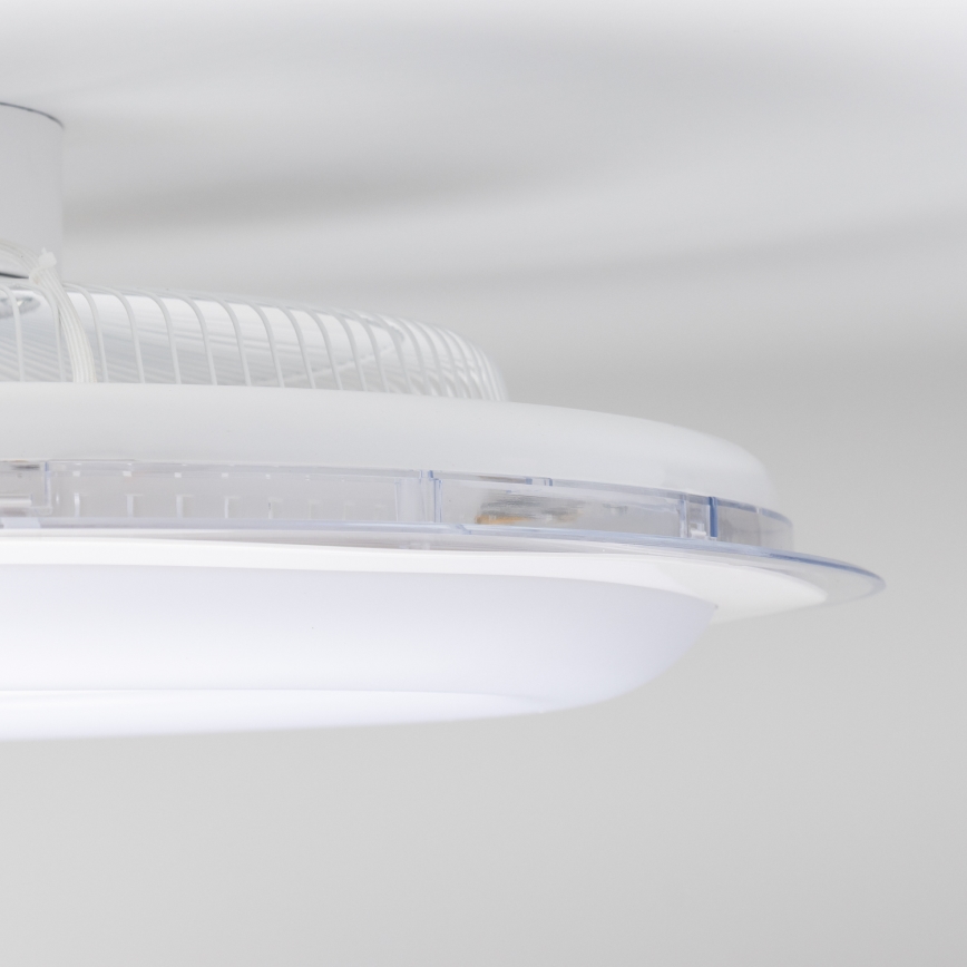 Brilagi - Lámpara LED regulable con ventilador RONDA LED/48W/230V 3000-6000K blanco + mando a distancia
