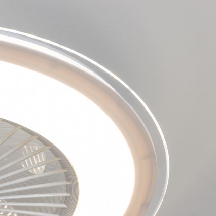 Brilagi - Lámpara LED regulable con ventilador RONDA LED/48W/230V 3000-6000K blanco + mando a distancia